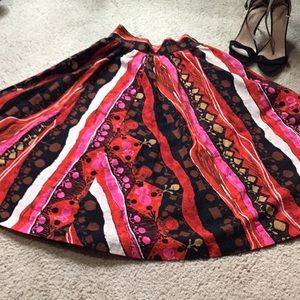 Midi printed skirt